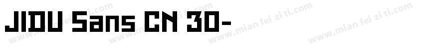 JIDU Sans CN 30字体转换